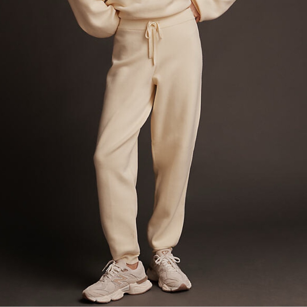 Daily Practice Knit Barrel Pants in Butter Yellow